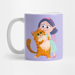 Cat hugs Mug